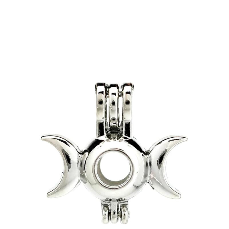10PCS Floating Charms Eye Moon Pearl Cage Locket Aromatherapy Diffuser Pendant