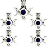 10PCS Floating Charms Eye Moon Pearl Cage Locket Aromatherapy Diffuser Pendant
