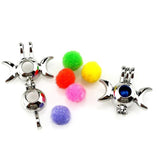 10PCS Floating Charms Eye Moon Pearl Cage Locket Aromatherapy Diffuser Pendant
