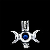 10PCS Floating Charms Eye Moon Pearl Cage Locket Aromatherapy Diffuser Pendant