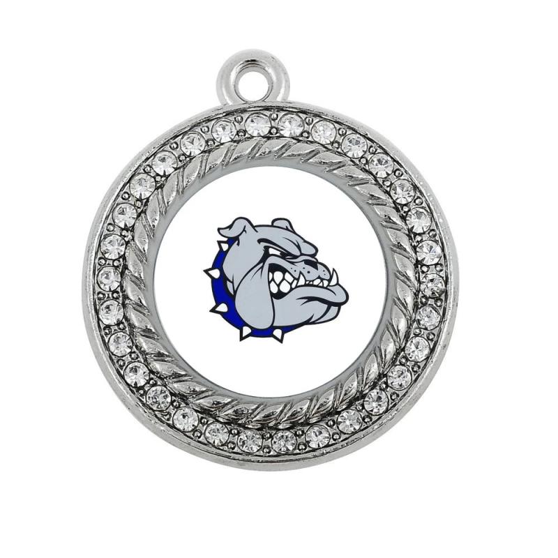 Silver Plating Square & Round Charm