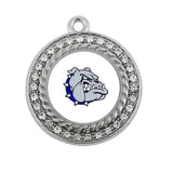 Silver Plating Square & Round Charm