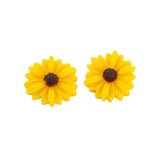 Daisy Sunflower Resin Cabochons 100pcs 23mm Ornament DIY Accessories