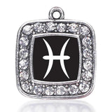 Pisces Zodiac Circle Charm Necklace
