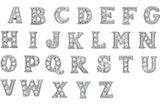Alphabet Floating Charms A-Z Silver Metal for Glass Living Locket