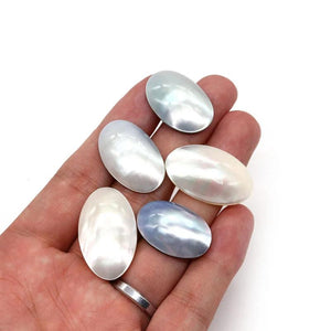 Seawater Shell Oval Ring 20-35mm DIY Jewelry Making
