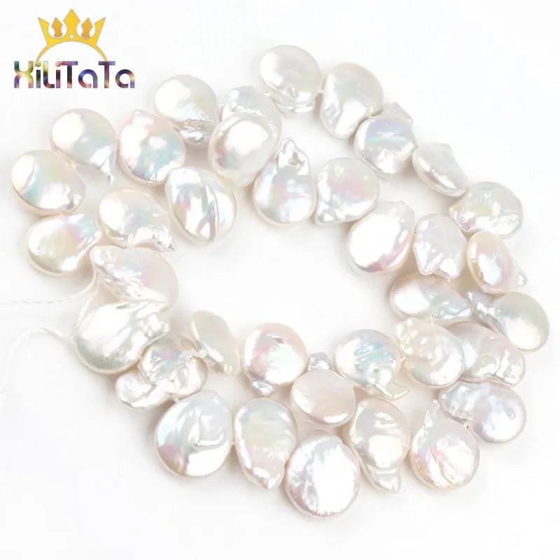 Water Drop Freshwater Baroque Beads Pearls 15''
