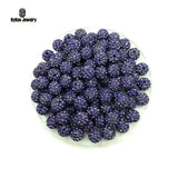 200pcs 10mm 6 Row High Micro Pave CZ Disco Crystal Paved Bead Ball Spacer