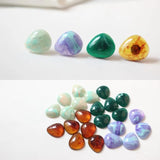 50pcs Geometry Irregular Triangle Resin Beads for DIY Jewelry