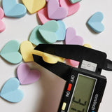 500 Resin Flat Heart Beads for Jewelry Making