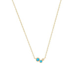 Turquoise 925 Silver Collarbone Chain Necklace Wedding Jewelry Gift