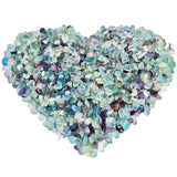 Natural Fluorite Tumbled Stone Chips 460g for Jewelry Making