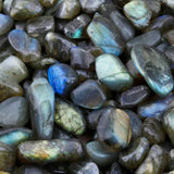 Labradorite Tumbled Stone Chips - Natural Crushed Pieces Beads