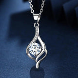 S925 Sterling Silver Zircon Necklace For Women