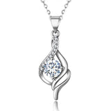 S925 Sterling Silver Zircon Necklace For Women