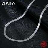 925 Silver Necklace 4MM Snake Chain Men & Women