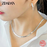 925 Silver Necklace 4MM Snake Chain Men & Women