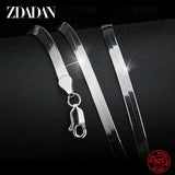 925 Silver Necklace 4MM Snake Chain Men & Women