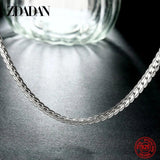 925 Silver 5mm Full Sideways Chain Necklace Gift