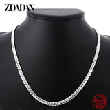 925 Silver 5mm Full Sideways Chain Necklace Gift