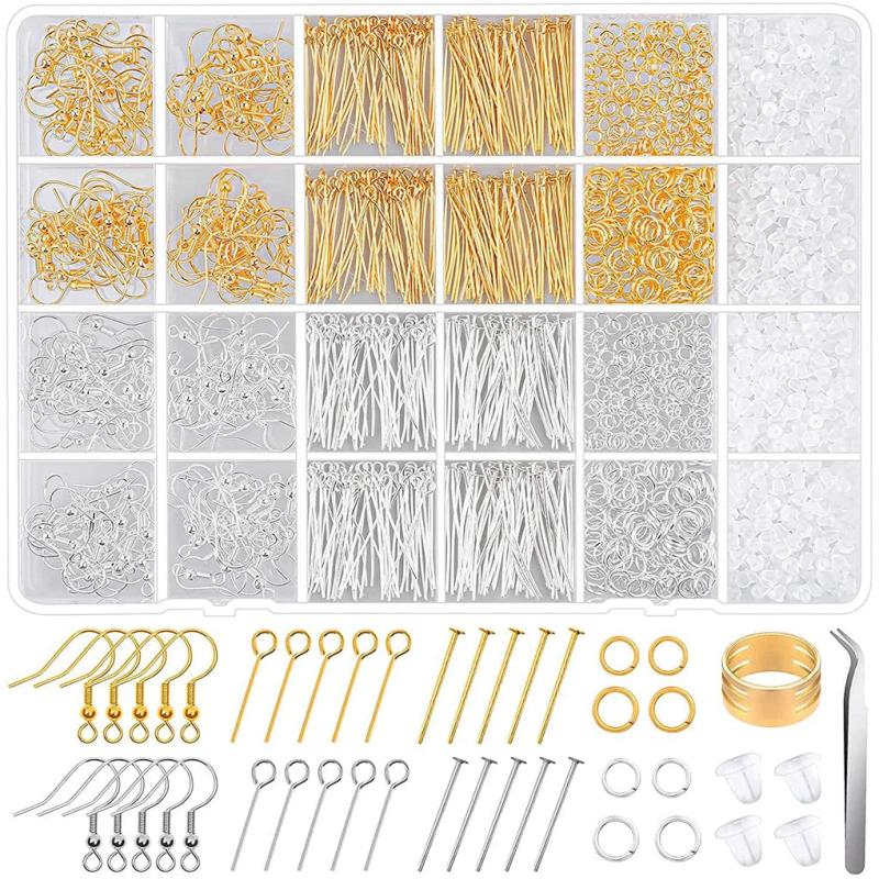Jewelry Making Supply Kit - Earring Jump Rings, Clasps, Hooks