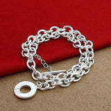 925 Silver Chain Link Necklaces Women Men Jewelry