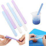 3PCS Silicone Mirror Stirring Rod Resin Dripping Tool Epoxy Resin Tools
