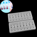 3D Chess Pieces UV Resin Molds for DIY Jewelry Making