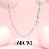 925 Sterling Silver O Chain Necklace for Women