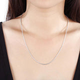 5pcs/lot 925 Sterling Silver Chains 1mm Snake Chain Necklace