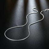 5pcs/lot 925 Sterling Silver Chains 1mm Snake Chain Necklace