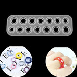14pcs Silicone Resin Ring Molds for DIY Jewelry Making