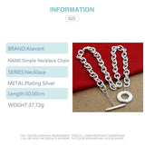 925 Silver Jewelry Chains Necklace Men Women