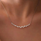 Freshwater Pearls Short Chain Necklace Vintage Silver Clavicle Chain