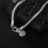 3MM Snake Chain Necklace S925 Sterling Silver Wedding Jewelry