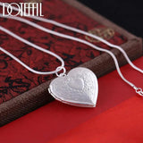 925 Silver Heart Photo Frame Necklace