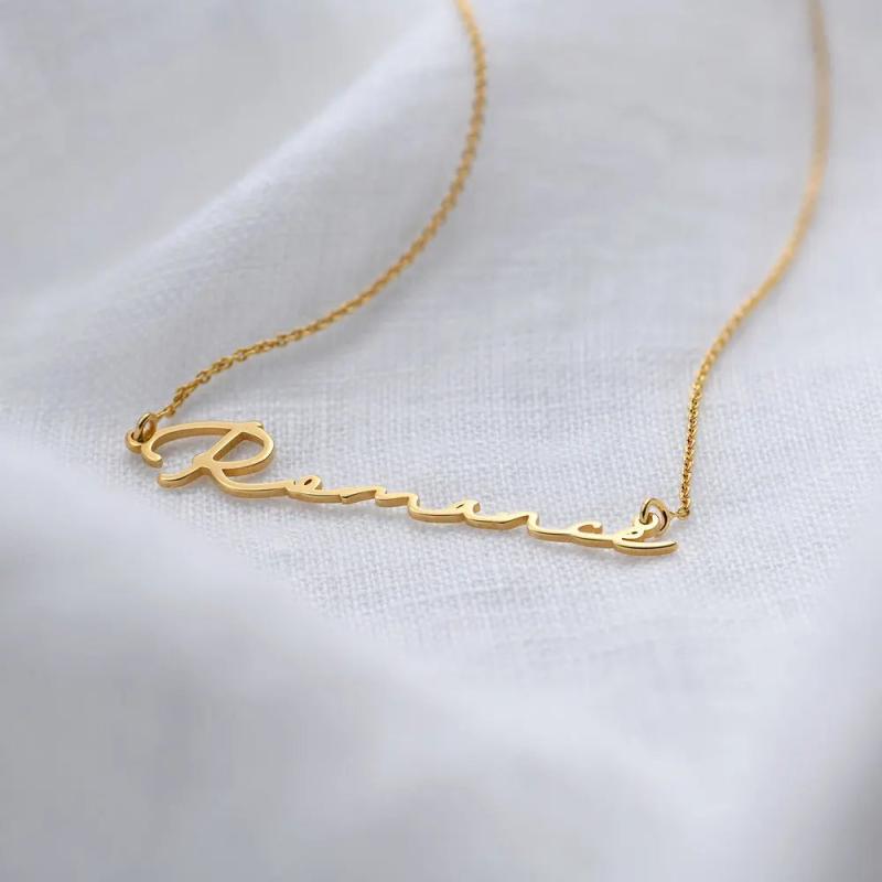 Personalised Letter Name Necklace Stainless Steel Choker
