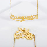Hpxmas Letter Clavicle Chain Necklace Heart Pendant