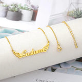 Hpxmas Personalized Private Necklace Angel Wings Gift