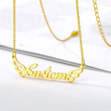 Hpxmas Personalized Private Necklace Angel Wings Gift