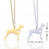 Doberman Dog Charm Pinscher Dog Necklace Pet Loss Gift For Dog Lover