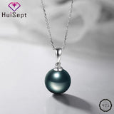 925 Silver Round Pearl Pendant Necklace