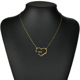 Heartbeat Nameplate Necklace Personalized for Women