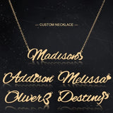 Personalized Engraved Name Necklace Stainless Steel Pendant