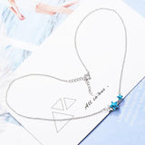 925 Silver Star Pendant Necklace Cubic Zirconia Charm Sterling Silver Jewelry