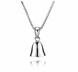 925 Sterling Silver Christmas Bell Pendant Necklace Promotion