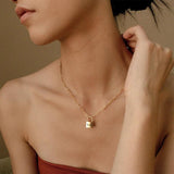 Padlock Pendant Lock Chain Necklace Punk Jewelry