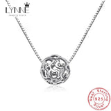 925 Silver Heart Ball Necklace Pendant