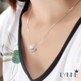 925 Silver Heart Ball Necklace Pendant