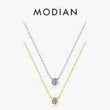 925 Silver 4mm Zircon Pendant Necklace Wedding Jewelry
